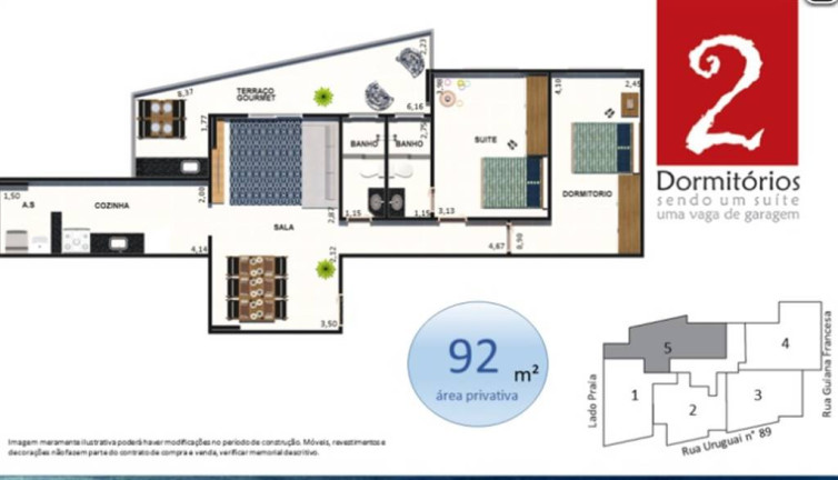 Imagem Apartamento com 2 Quartos à Venda, 92 m² em Guilhermina - Praia Grande Imagem Apartamento com 2 Quartos à Venda, 92 m² em Guilhermina - Praia Grande