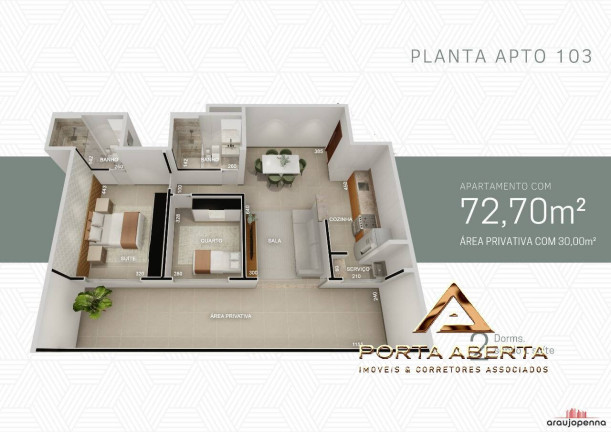Imagem Apartamento com 2 Quartos à Venda, 72 m² em Vila Dos Técnicos - Timóteo