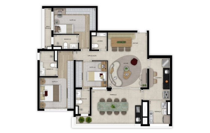 Imagem Apartamento com 4 Quartos à Venda, 184 m² em Santo Amaro - São Paulo Imagem Apartamento com 4 Quartos à Venda, 184 m² em Santo Amaro - São Paulo