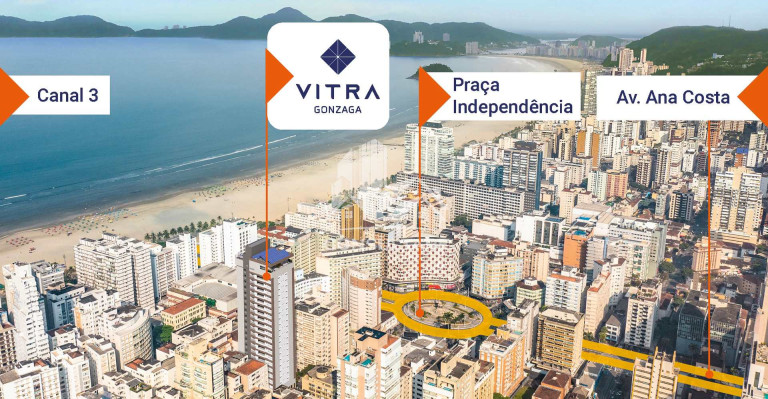 Imagem Apartamento com 3 Quartos à Venda, 126 m² em Gonzaga - Santos