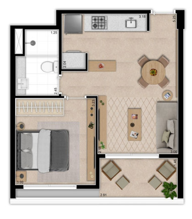 Imagem Apartamento com 1 Quarto à Venda, 61 m² em Indianópolis - São Paulo Imagem Apartamento com 1 Quarto à Venda, 61 m² em Indianópolis - São Paulo