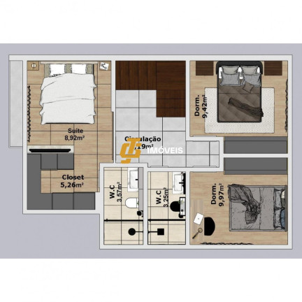Imagem Sobrado com 2 Quartos à Venda, 89 m² em Santa Clara - Camboriú Imagem Sobrado com 2 Quartos à Venda, 89 m² em Santa Clara - Camboriú