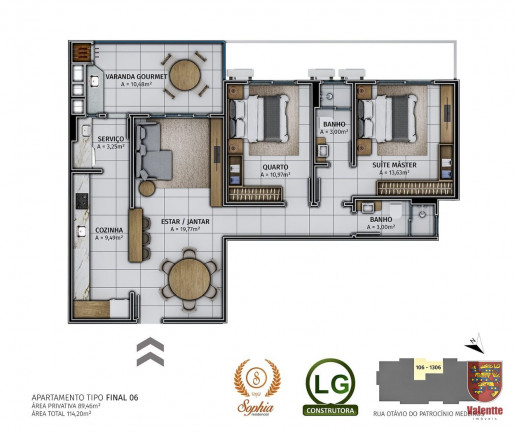Imagem Apartamento com 2 Quartos à Venda, 114 m² em Floresta - São José Imagem Apartamento com 2 Quartos à Venda, 114 m² em Floresta - São José