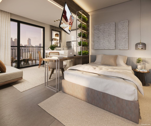 Imagem Apartamento com 1 Quarto à Venda, 31 m² em Batel - Curitiba