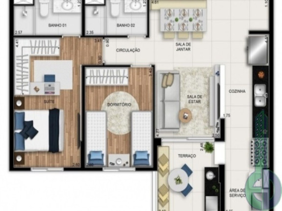 Imagem Apartamento com 2 Quartos à Venda, 68 m² em Vila Apiaí - Santo André Imagem Apartamento com 2 Quartos à Venda, 68 m² em Vila Apiaí - Santo André