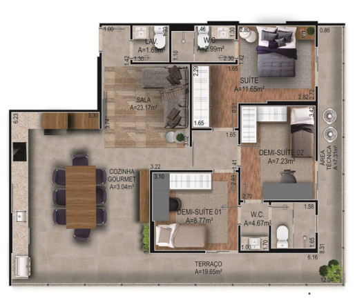 Imagem Apartamento com 3 Quartos à Venda, 107 m² em Forte - Praia Grande Imagem Apartamento com 3 Quartos à Venda, 107 m² em Forte - Praia Grande