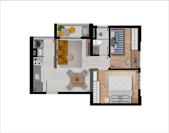Imagem Apartamento com 2 Quartos à Venda, 39 m² em Jardim Prudência - São Paulo