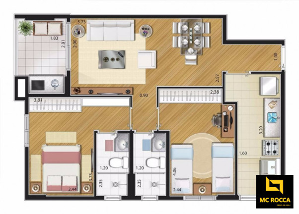 Imagem Apartamento com 2 Quartos à Venda, 67 m² em Santa Paula - São Caetano Do Sul