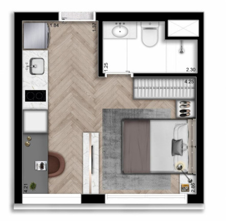 Imagem Studio à Venda, 24 m² em Perdizes - São Paulo