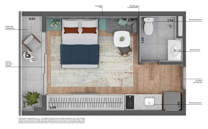 Imagem Imóvel com 1 Quarto à Venda, 57 m² em Santa Cecília - São Paulo