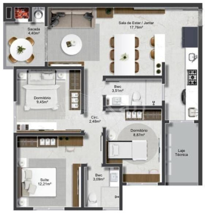Imagem Apartamento com 3 Quartos à Venda, 80 m² em Centro - Camboriú