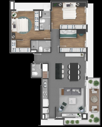 Imagem Imóvel com 2 Quartos à Venda, 63 m² em Petrópolis - Porto Alegre