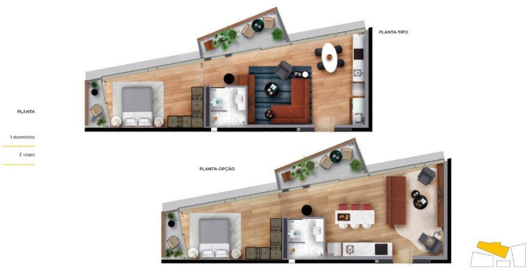 Imagem Apartamento com 1 Quarto à Venda, 61 m² em Vila Olímpia - São Paulo