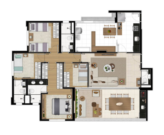 Imagem Apartamento com 4 Quartos à Venda, 134 m² em Mooca - São Paulo