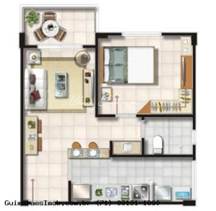 Imagem Apartamento com 1 Quarto à Venda, 46 m² em Aracuí - Lauro De Freitas