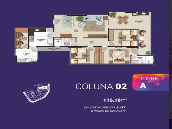 Imagem Apartamento com 3 Quartos à Venda, 102 m² em Praia Do Morro - Guarapari Imagem Apartamento com 3 Quartos à Venda, 102 m² em Praia Do Morro - Guarapari