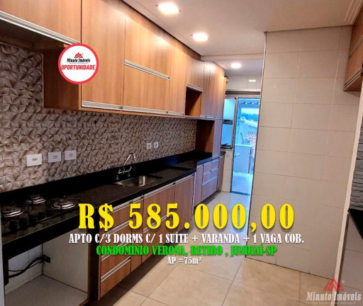 Apartamento com 2 Quartos à Venda, 75 m² em Vila Guarani - Jundiaí
