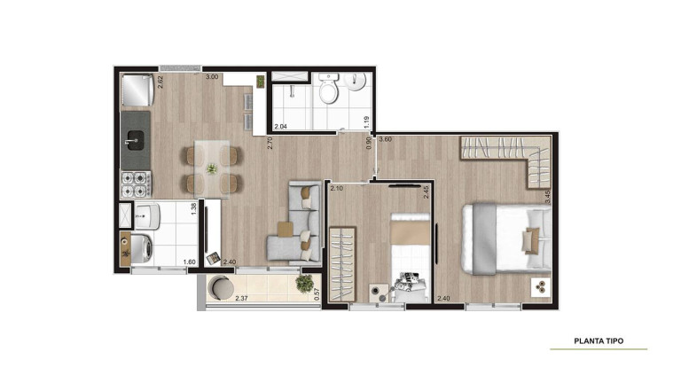Imagem Apartamento com 2 Quartos à Venda, 37 m² em Vila Moraes - São Paulo
