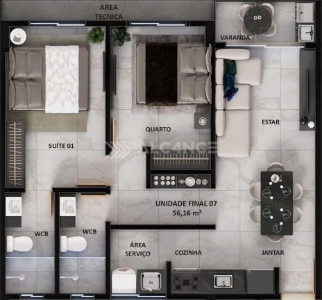 Imagem Flat com 1 Quarto à Venda, 29 m² em Intermares - Cabedelo