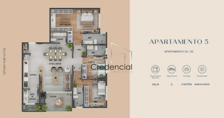 Imagem Apartamento com 3 Quartos à Venda, 119 m² em Mercês - Curitiba Imagem Apartamento com 3 Quartos à Venda, 119 m² em Mercês - Curitiba