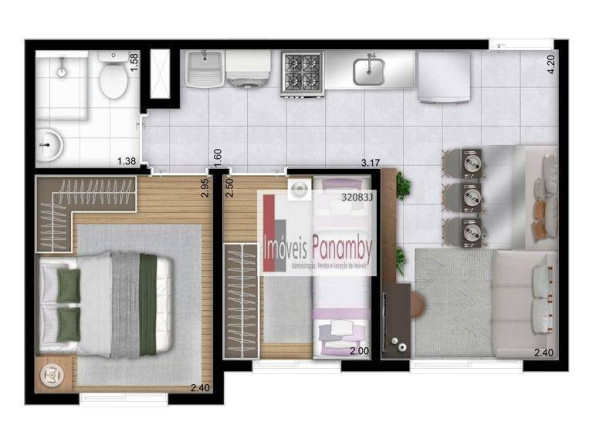 Imagem Apartamento com 2 Quartos à Venda, 33 m² em Barra Funda - São Paulo