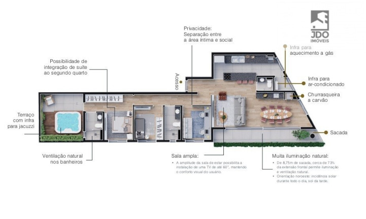 Imagem Apartamento com 3 Quartos à Venda, 124 m² em Boa Vista - Curitiba Imagem Apartamento com 3 Quartos à Venda, 124 m² em Boa Vista - Curitiba