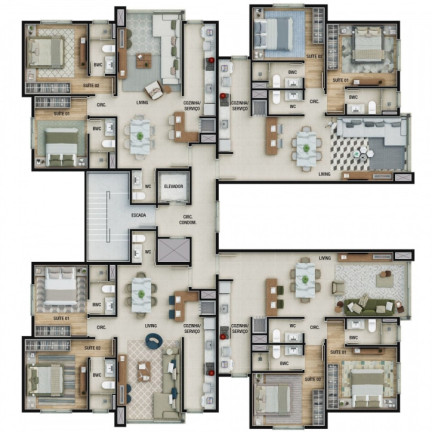 Imagem Apartamento com 2 Quartos à Venda, 82 m² em Planalto - Gramado