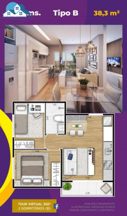 Imagem Apartamento com 2 Quartos à Venda, 38 m² em Vila Re - São Paulo
