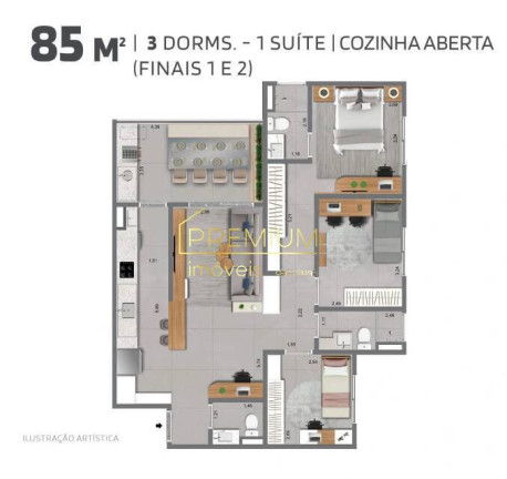 Imagem Apartamento com 3 Quartos à Venda, 85 m² em Medeiros - Jundiaí Imagem Apartamento com 3 Quartos à Venda, 85 m² em Medeiros - Jundiaí