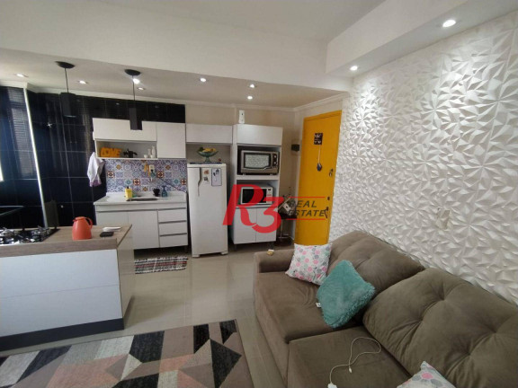 Imagem Apartamento com 1 Quarto à Venda, 49 m² em Centro - São Vicente Imagem Apartamento com 1 Quarto à Venda, 49 m² em Centro - São Vicente