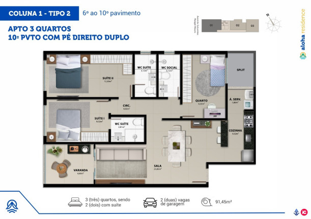 Imagem Imóvel com 2 Quartos à Venda, 64 m² em Praia De Itaparica - Vila Velha Imagem Imóvel com 2 Quartos à Venda, 64 m² em Praia De Itaparica - Vila Velha