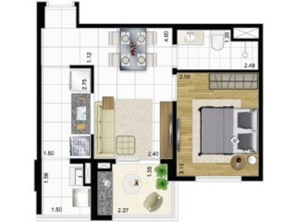 Imagem Imóvel com 2 Quartos à Venda, 54 m² em Consolação - São Paulo Imagem Imóvel com 2 Quartos à Venda, 54 m² em Consolação - São Paulo
