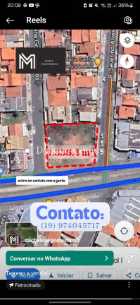 Imagem Terreno à Venda, 1.336 m² em Recanto Do Sol I - Campinas