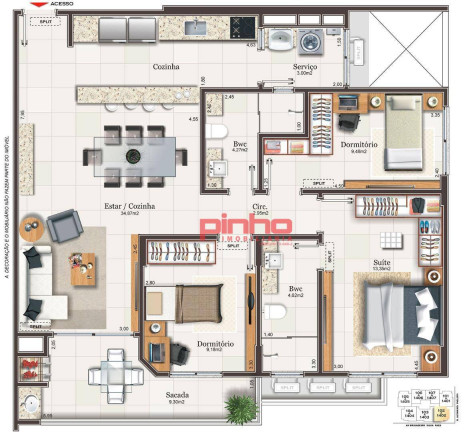 Imagem Apartamento com 3 Quartos à Venda, 108 m² em Campinas - São José
