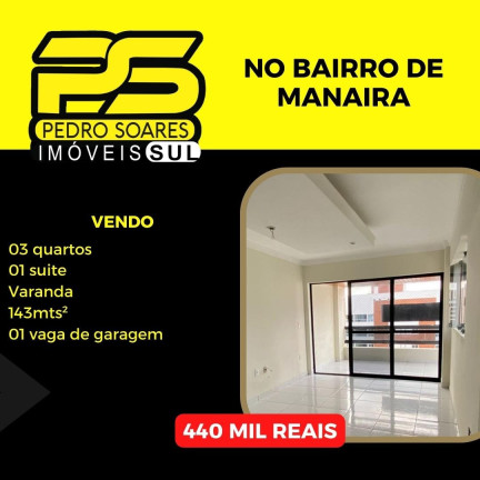 Apartamento com 3 Quartos à Venda, 143 m² em Manaíra - João Pessoa