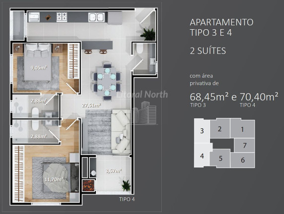 Imagem Apartamento com 2 Quartos à Venda, 65 m² em Nações - Balneário Camboriú Imagem Apartamento com 2 Quartos à Venda, 65 m² em Nações - Balneário Camboriú