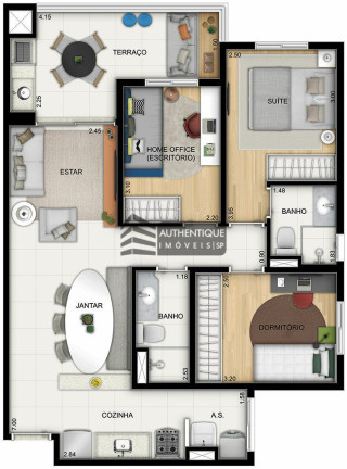 Imagem Apartamento com 2 Quartos à Venda, 54 m² em Centro - São Bernardo Do Campo