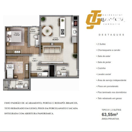 Imagem Apartamento com 2 Quartos à Venda, 70 m² em São Francisco De Assis - Camboriú Imagem Apartamento com 2 Quartos à Venda, 70 m² em São Francisco De Assis - Camboriú