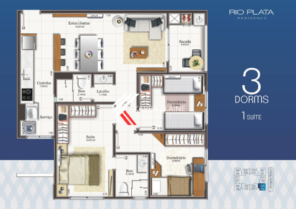 Imagem Apartamento com 3 Quartos à Venda, 80 m² em Capoeiras - Florianópolis