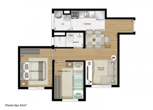 Imagem Apartamento com 2 Quartos à Venda, 40 m² em Jardim Celeste - São Paulo