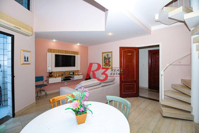 Apartamento com 2 Quartos para Alugar, 83 m² em Ponta Da Praia - Santos
