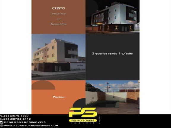 Apartamento com 2 Quartos à Venda, 50 m² em Cristo Redentor - João Pessoa