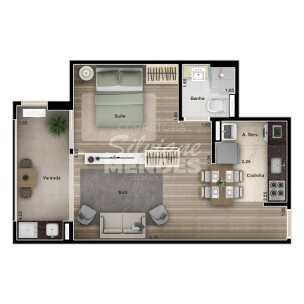 Imagem Apartamento com 1 Quarto à Venda, em Jardim Residencial Nikkey - Sorocaba Imagem Apartamento com 1 Quarto à Venda, em Jardim Residencial Nikkey - Sorocaba