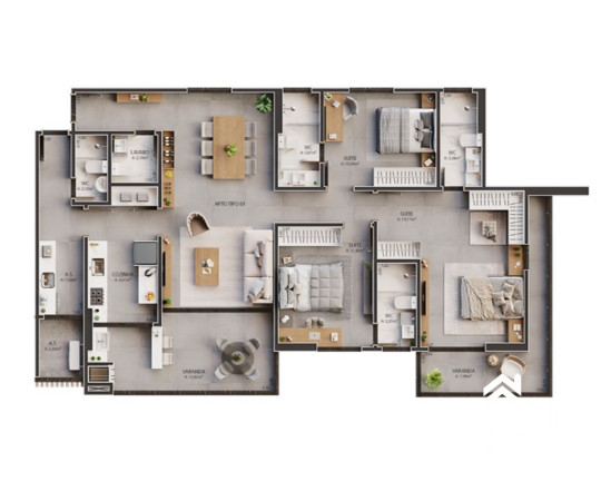 Imagem Apartamento com 3 Quartos à Venda, 131 m² em Renato Gonçalves - Barreiras Imagem Apartamento com 3 Quartos à Venda, 131 m² em Renato Gonçalves - Barreiras