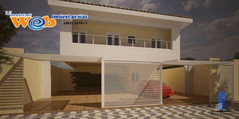 Foto do imóvel Casa de Condomínio com 2 Quartos à Venda, 66 m² em Baln.paquetá - Praia Grande