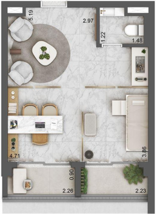 Foto do imóvel Sala Comercial à Venda, 15 m² em Vila Olímpia - São Paulo