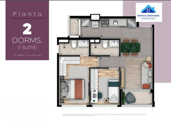 Imagem Apartamento com 2 Quartos à Venda, 57 m² em Vila Itapura - Campinas Imagem Apartamento com 2 Quartos à Venda, 57 m² em Vila Itapura - Campinas