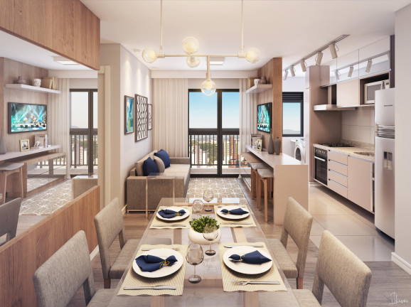 Imagem Apartamento com 2 Quartos à Venda, 44 m² em Ecoville - Curitiba