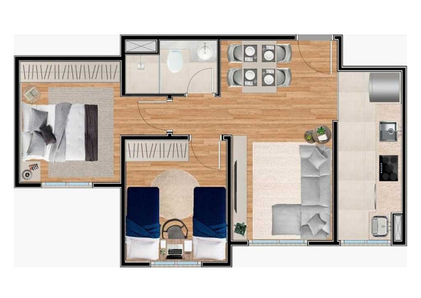 Imagem Apartamento com 2 Quartos à Venda, 42 m² em Jardim Das Paineiras I - São José Dos Campos Imagem Apartamento com 2 Quartos à Venda, 42 m² em Jardim Das Paineiras I - São José Dos Campos