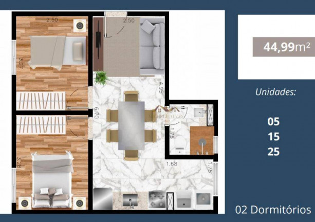 Imagem Apartamento com 2 Quartos à Venda, 40 m² em Vila Esperança - São Paulo